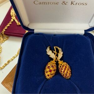 Camrose & Kross brooch Scottish Thistle NWOT